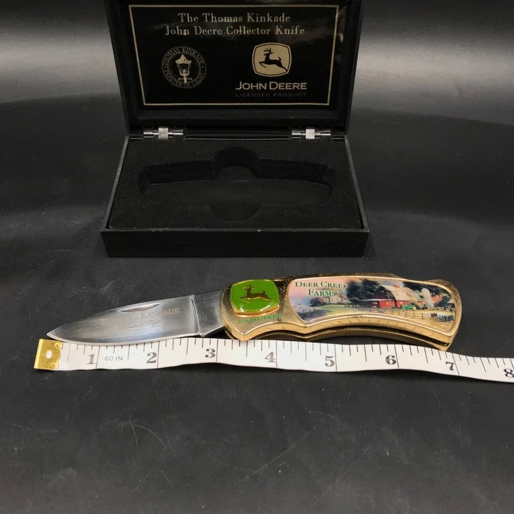 Collector Knife John Deere Thomas Kinkade Blade Stainless Steel Deer Creek